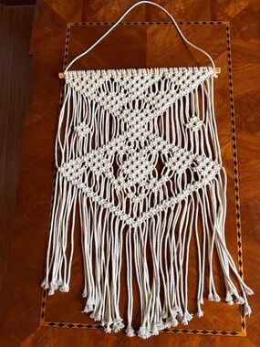 Handmade Macrame Wall Hanging - Cream Boho Wall Decor